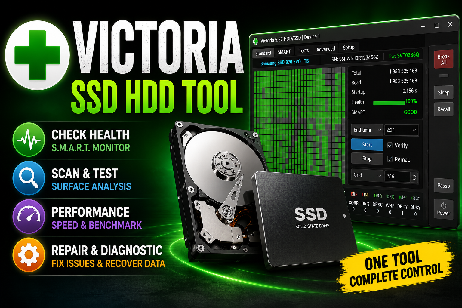 Victoria SSD/HDD Repair Tool